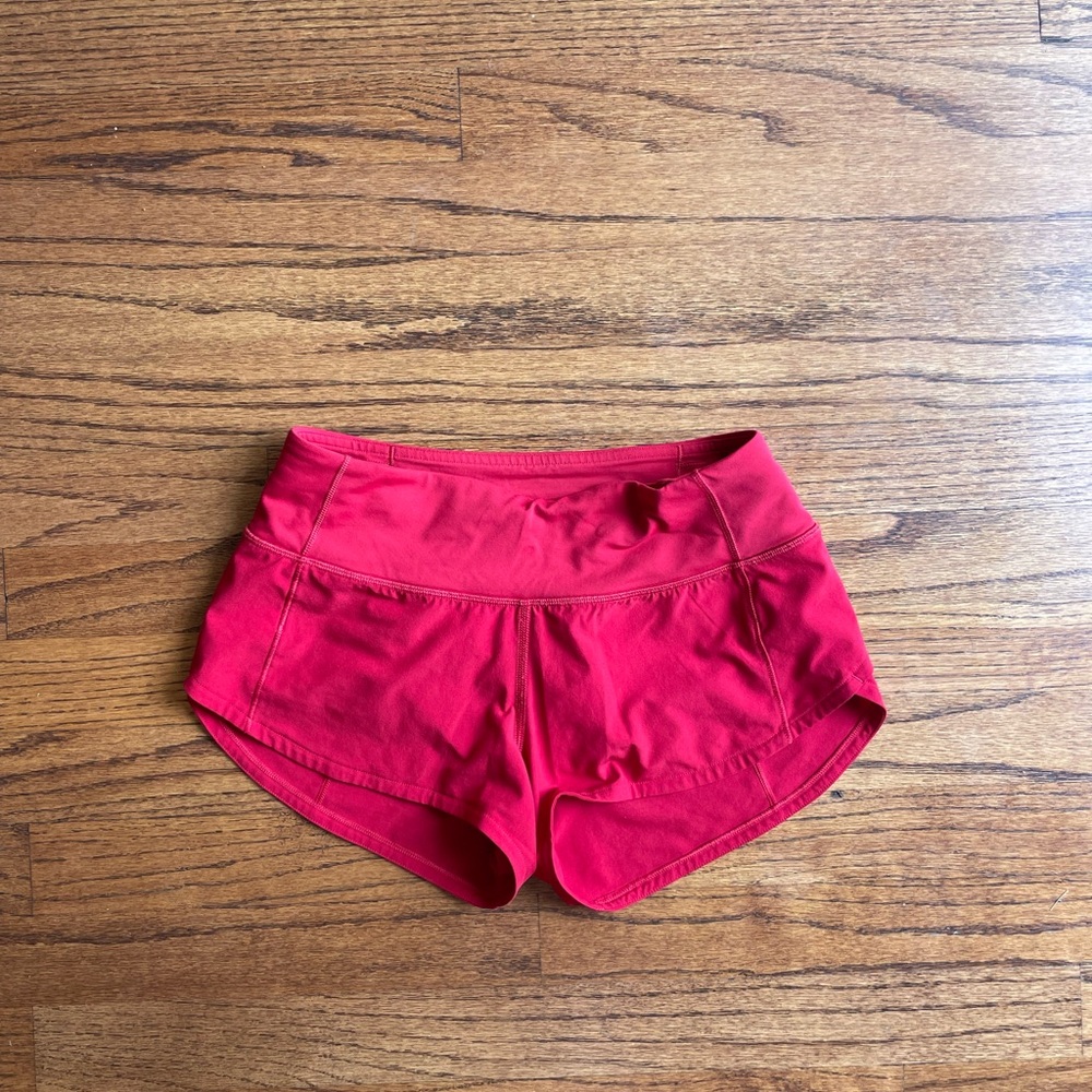 Lululemon Speed Up Shorts LR 2.5” Red Size 0